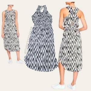 Banana Republic cross back midi dress